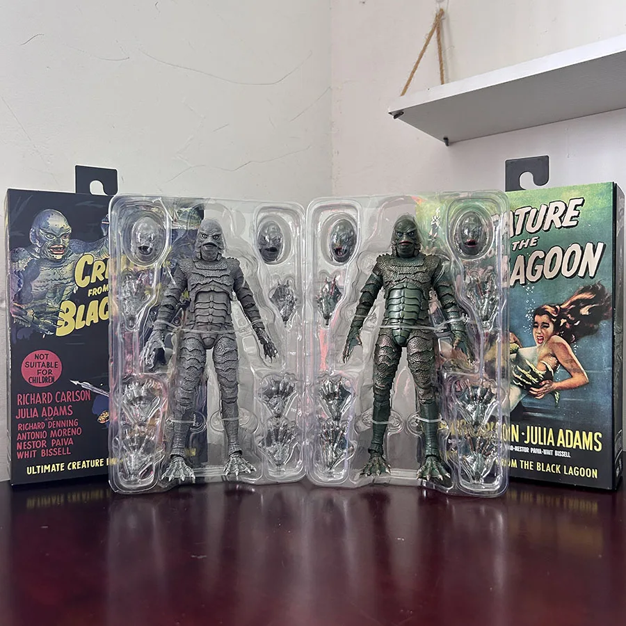 Original NECA Creature from the Black Lagoon Action Figure Horror Film Model Toys Collection Movable Toys Model Room Decoration
