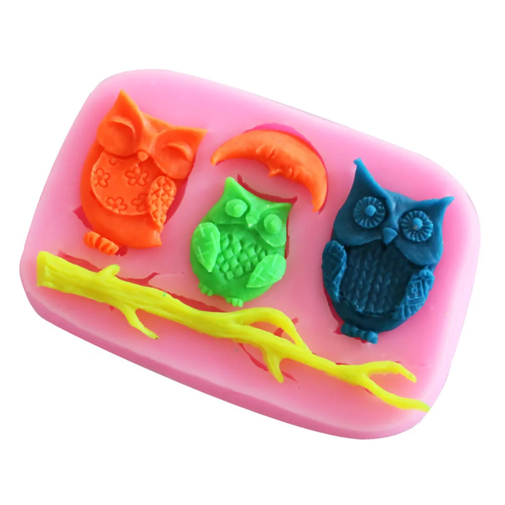 

Owl Stencil Cake Decorating Chocolate Mold Silicone Baking Animal Molds Fondant