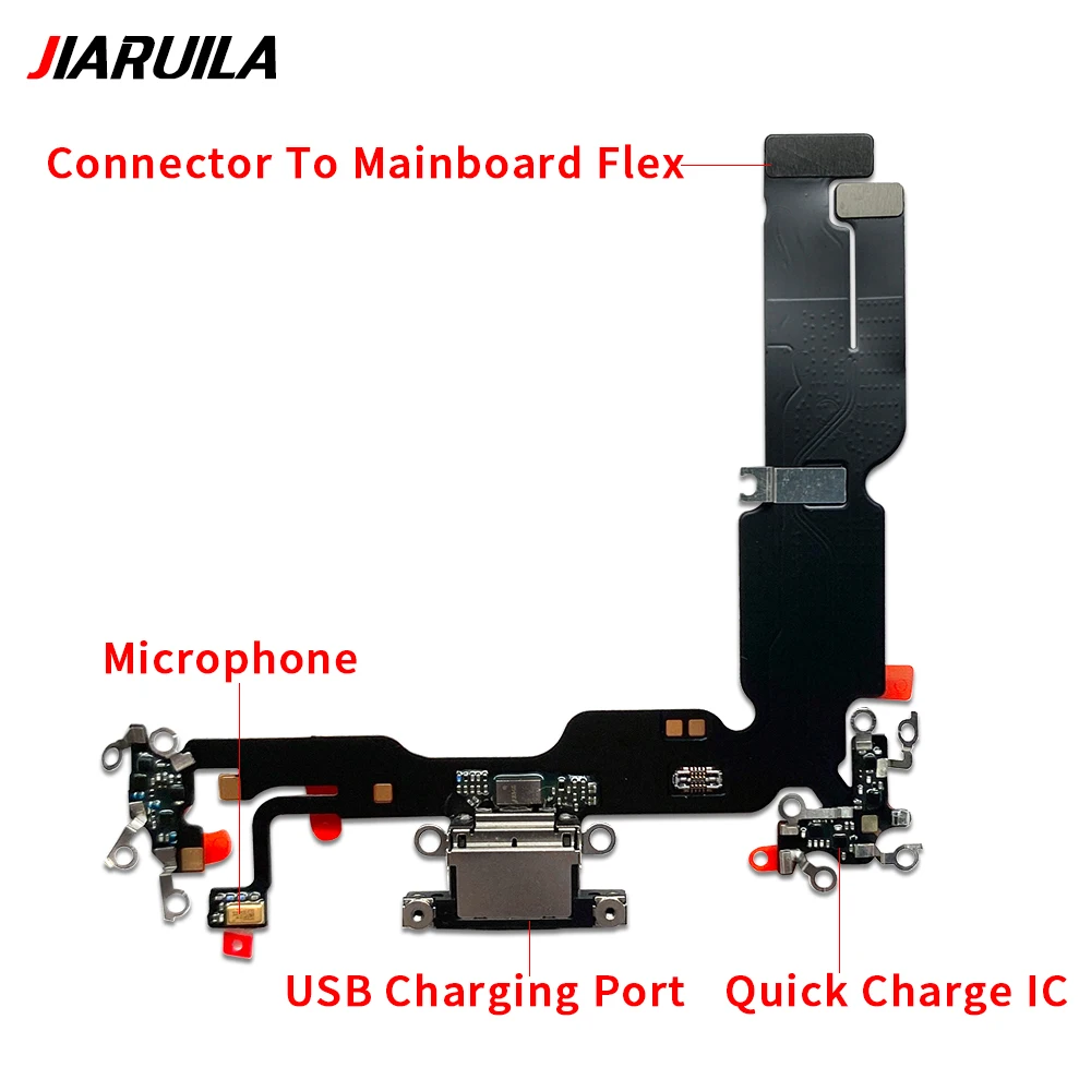 NEW USB Port Charger Dock Plug Connector Charging Microphone Board Flex Cable For iPhone 15 / 15 Pro / 15 Plus fast Charging