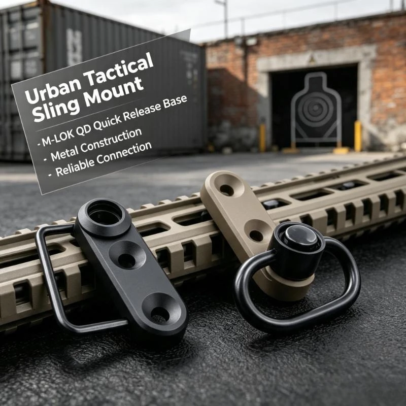 M-LOK QD Sling Install Base, Durable Metal Quick Disconnect Buckle Compatible with N4 DIY Hobby Models