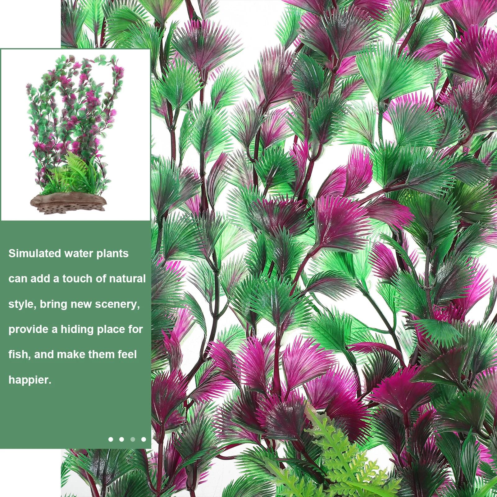 

Aquarium Plant DIY Artificial Plastic Fish Tank Decor Fish Hide Place Happy Underwater Aquatic Plant Home Aquarium Grass