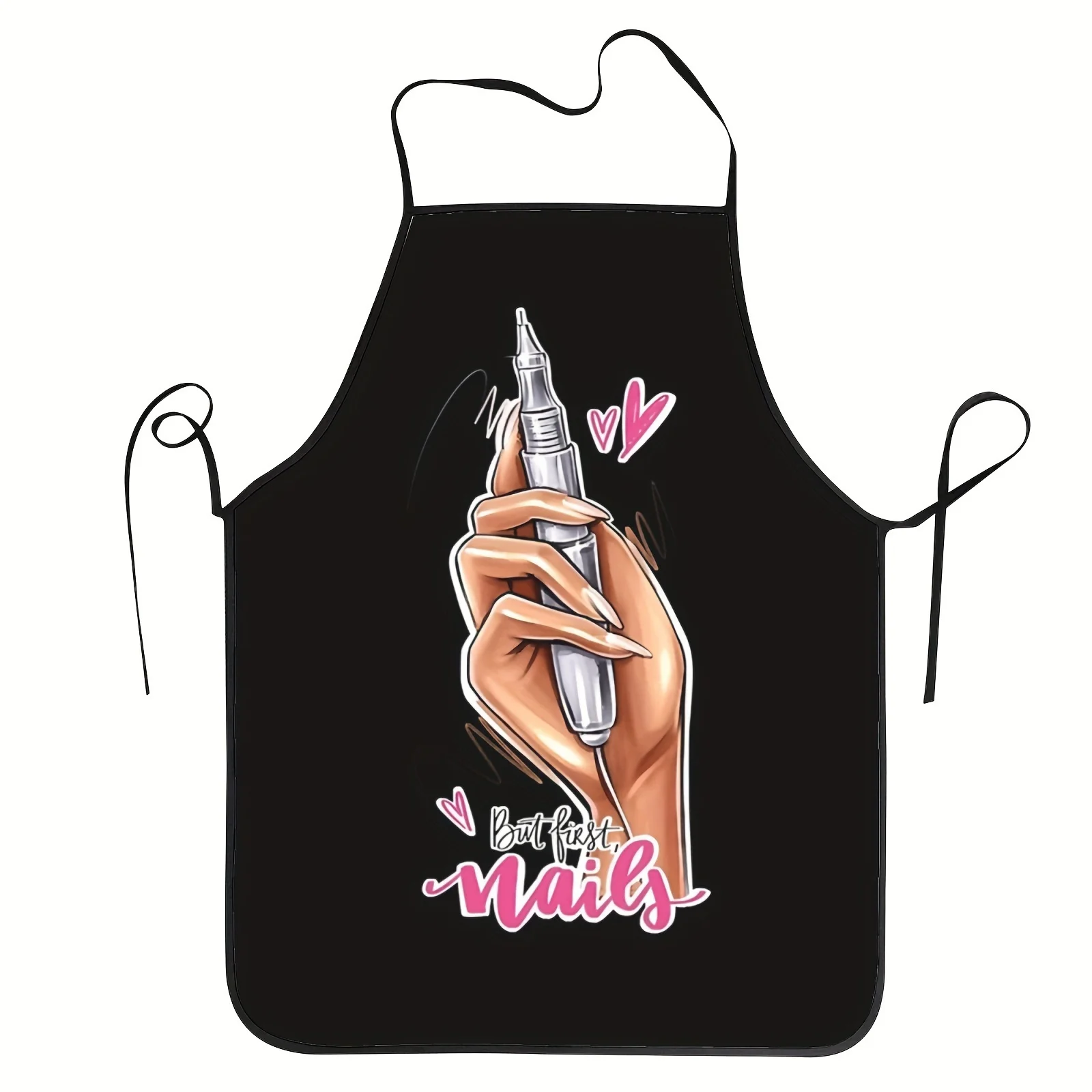 Schürze, geeignet für Nageldesign, universell einsetzbar für Küche, Kochen, Gartenarbeit & als Kochschürze