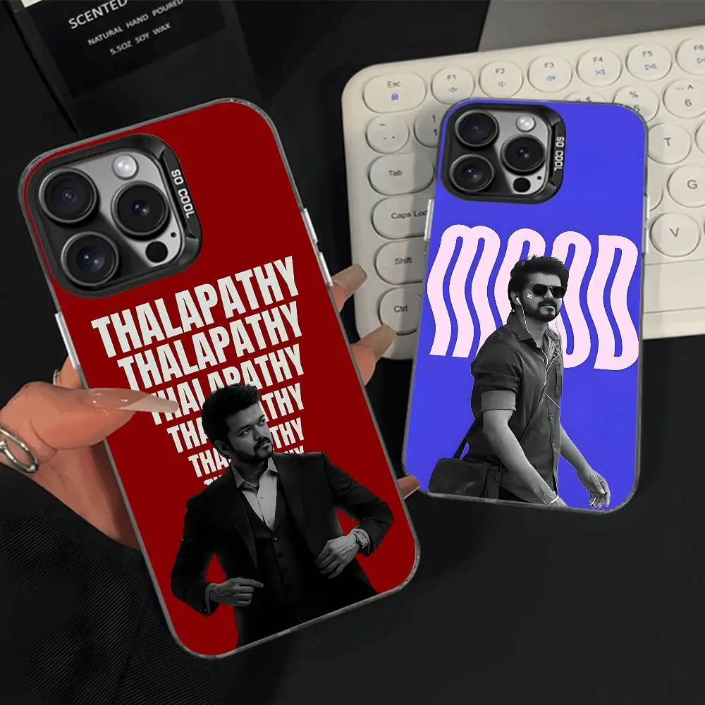 

T-Thalapathy V-Vijay India Phone Case For iPhone 15,12,11,14,13,16,17,E,Max,Plus,Air,Pro,Mini Shockproof Cover