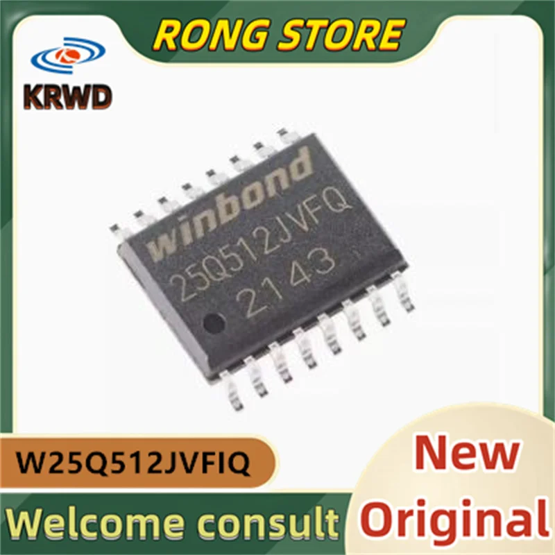 5pcs 25Q512JVFIQ  W25Q512JVFIQ SOIC-16 3V 512M-bit  New and Original