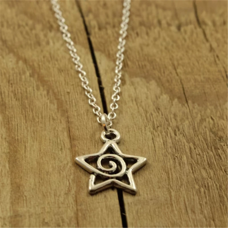 New Silver Color Star Necklaces Chain Pair of Celestial Best Friends Celestial Gift for Friend Long Necklaces Pendants Men Women