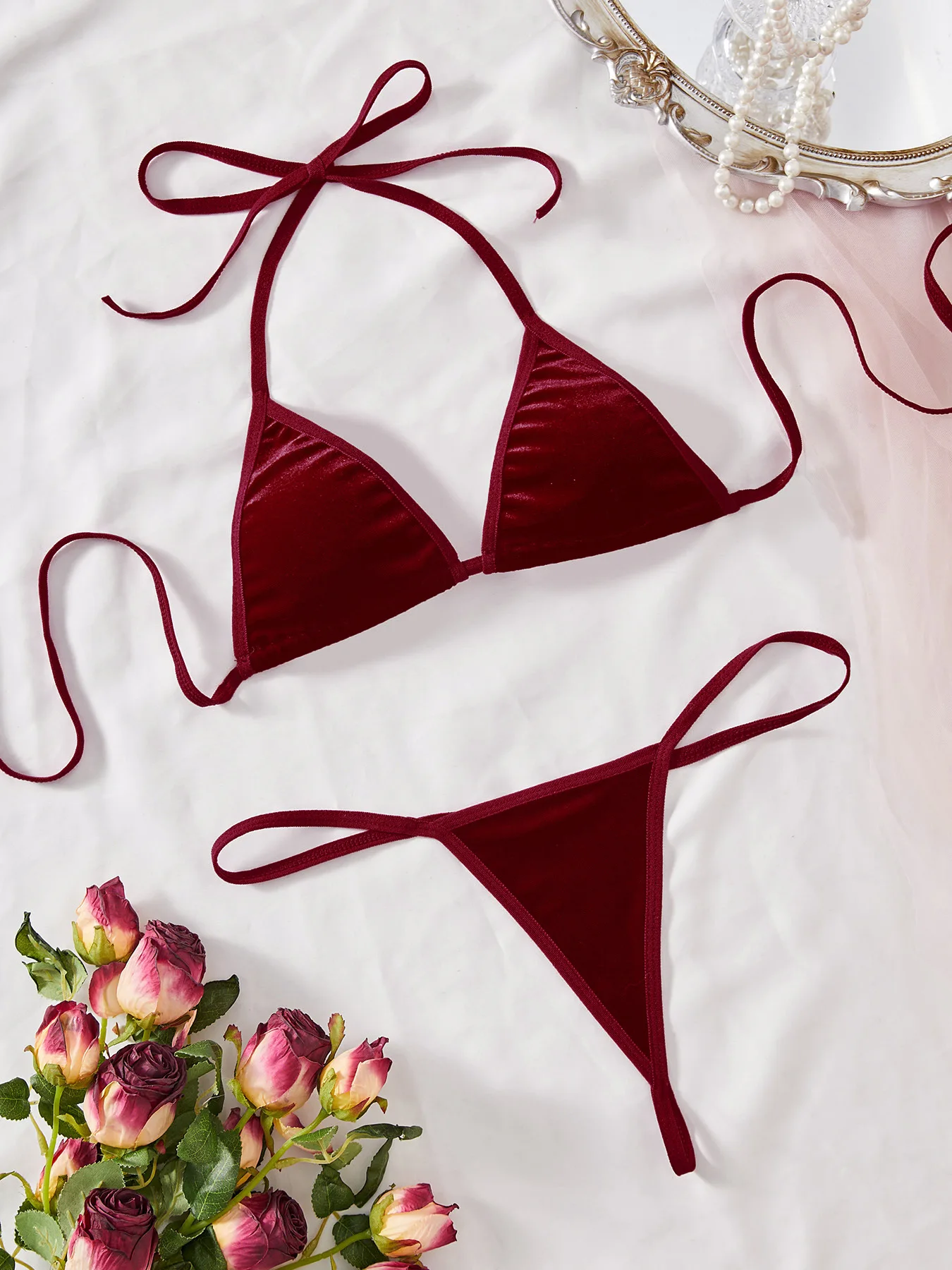 Новое сексуальное женское белье на Хэллоуин, однотонный комплект с бюстгальтером на подтяжках, сексуальные пижамы для женщин