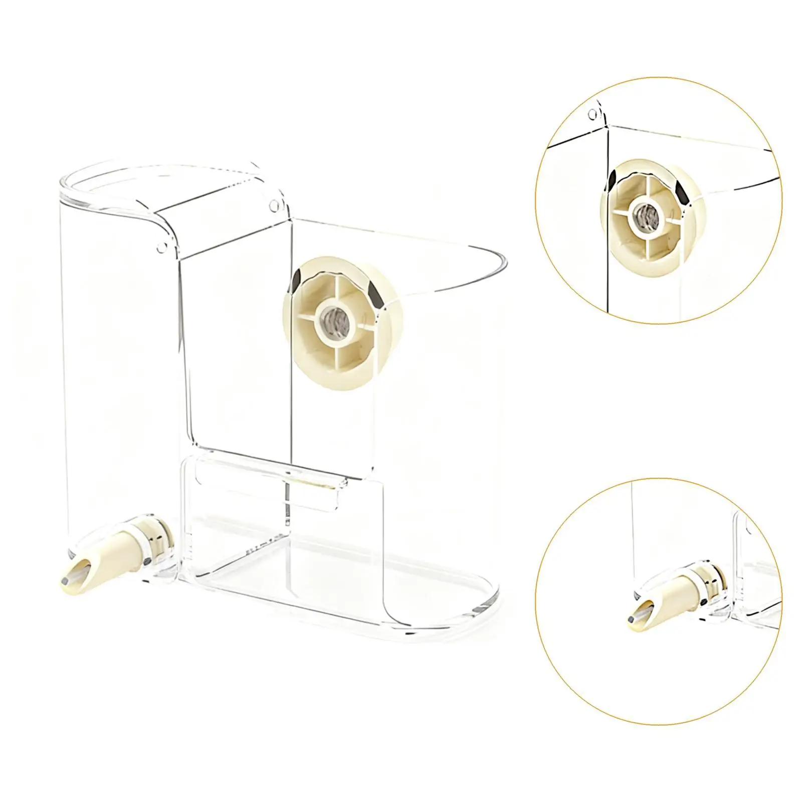 وحدة تغذية قفص الطيور، وحدة تغذية سقي الطيور الأوتوماتيكية لبطبق الكوكاتيل