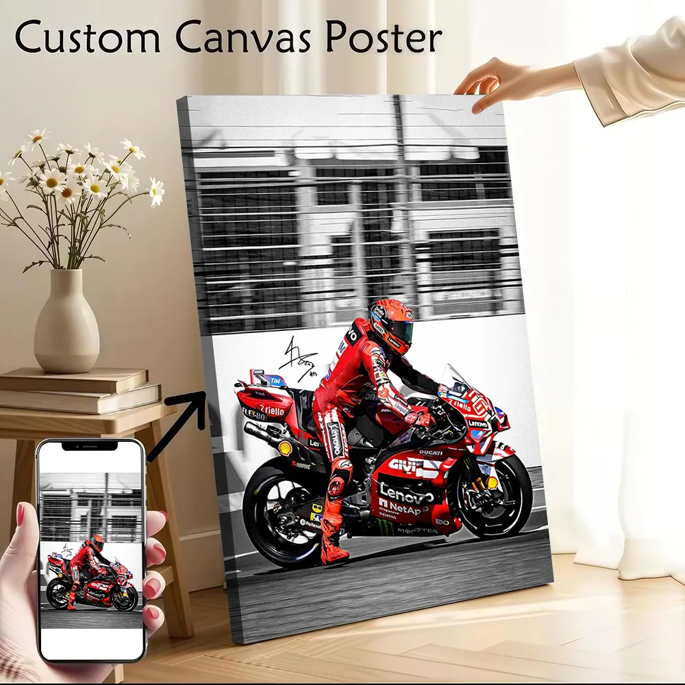 Marc Marquez Poster Canvas Wall Art Personalized Print Modern Painting Perfect Gift for Home Decor Accessories Bedroom Wand Deko