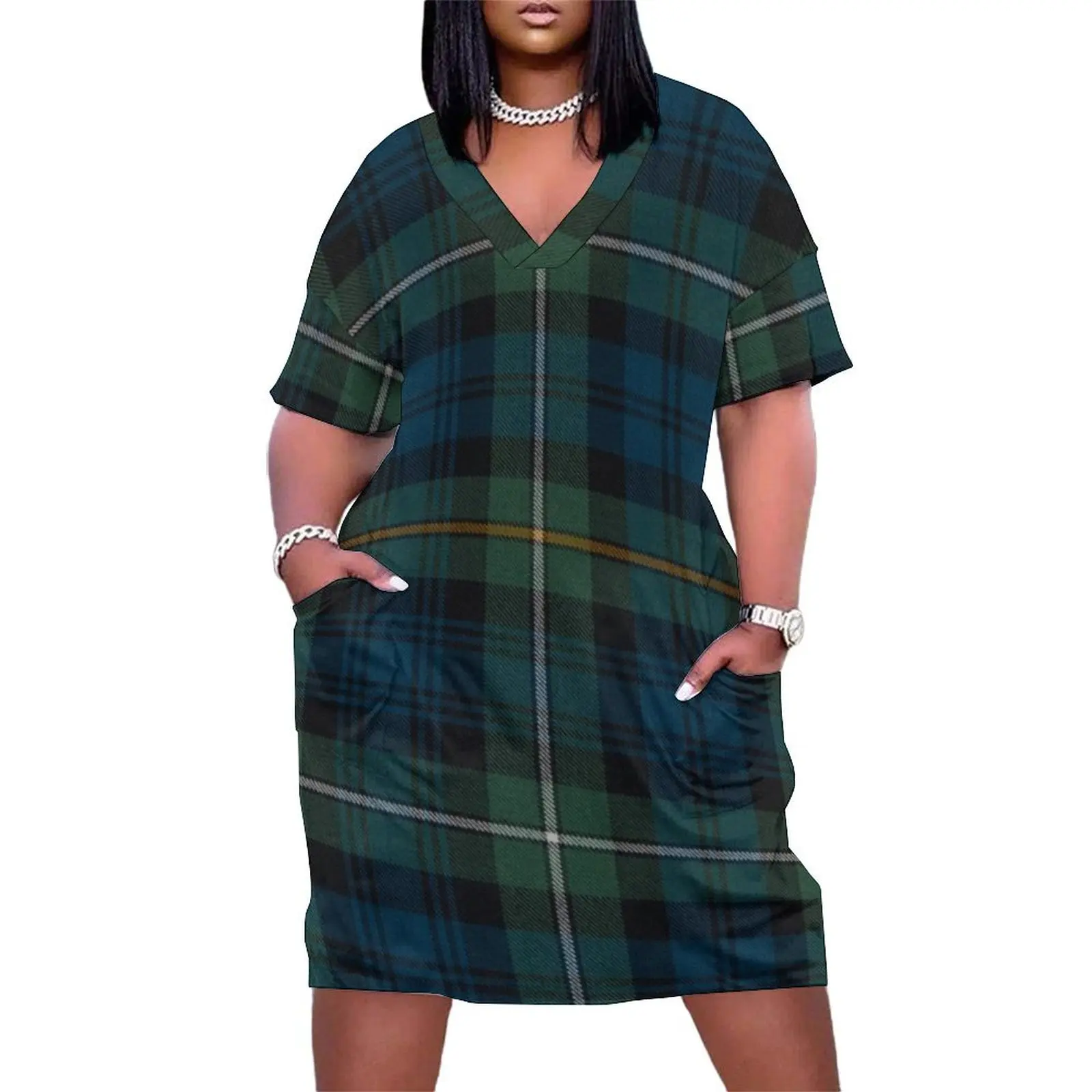 Campbell of Argyll Scottish Tartan Loose Pocket Dress Bride dresses summer dress womens 2025