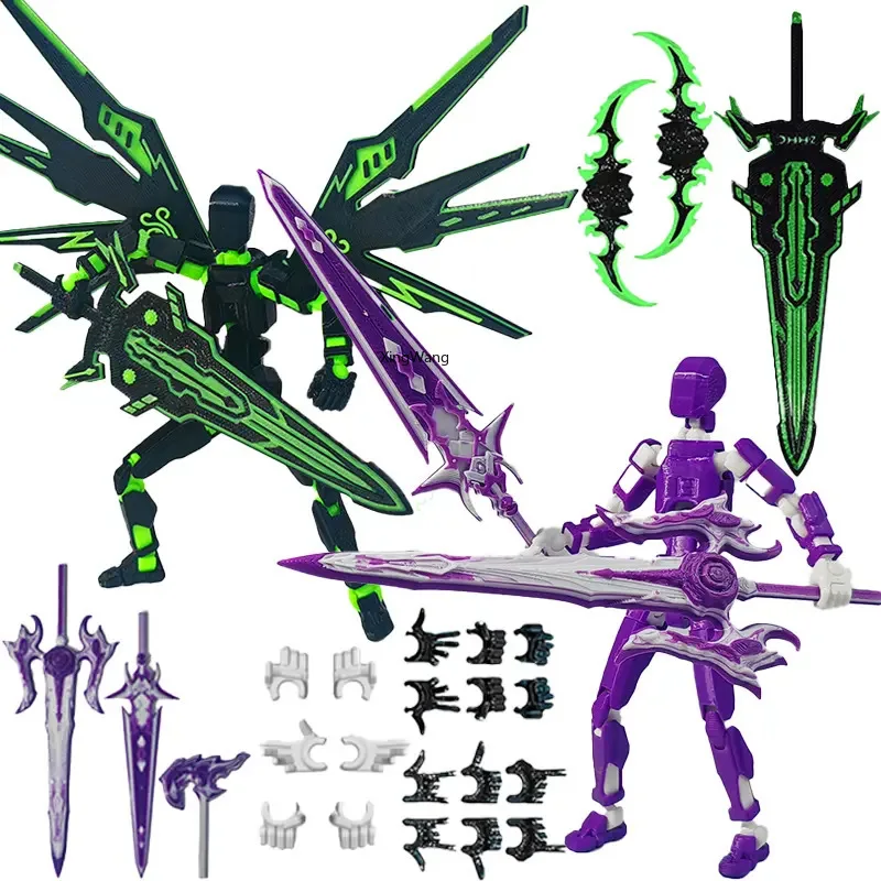 

New Lucky Doll 13 Joints Movable 3D Printing 3rd Generation Dummy Doll DIY Mecha Series Model Stress-relief Toy Easy To Assemble