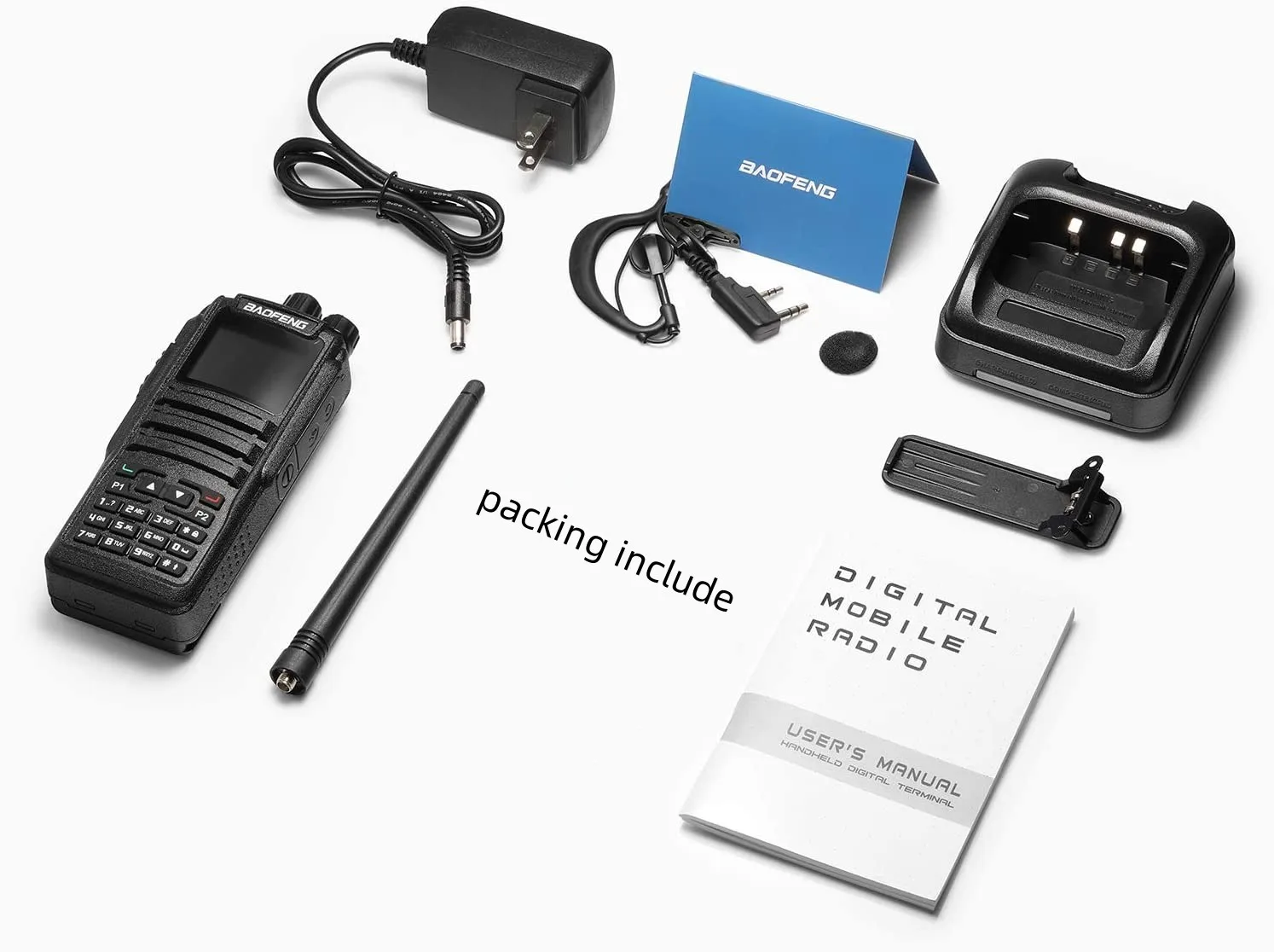 DM-1701 Digital DMR Repeater 3000 Channels Security Guard Equipment Two Way Radio