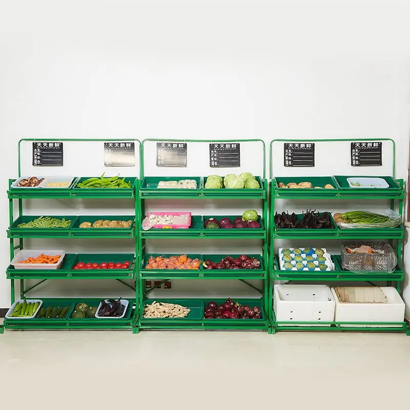 Vegetable Shelf Fruit Store Supermarket Commercial Display Shelf Fresh Multi-layer Fruit  Fruit and Vegetable
