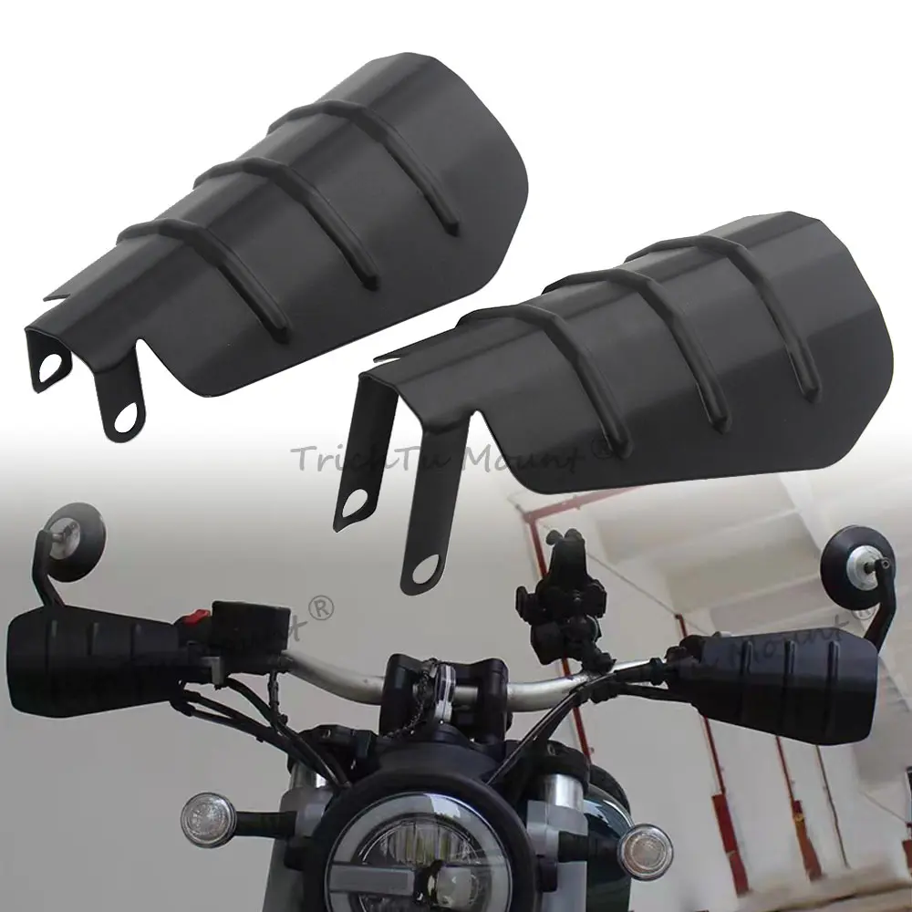 2PCS Motorcycle Black Sunshade Handguard For Harley Sportster XL XR VRSC Dyna Softail Touring Wind Falling Protection Cover