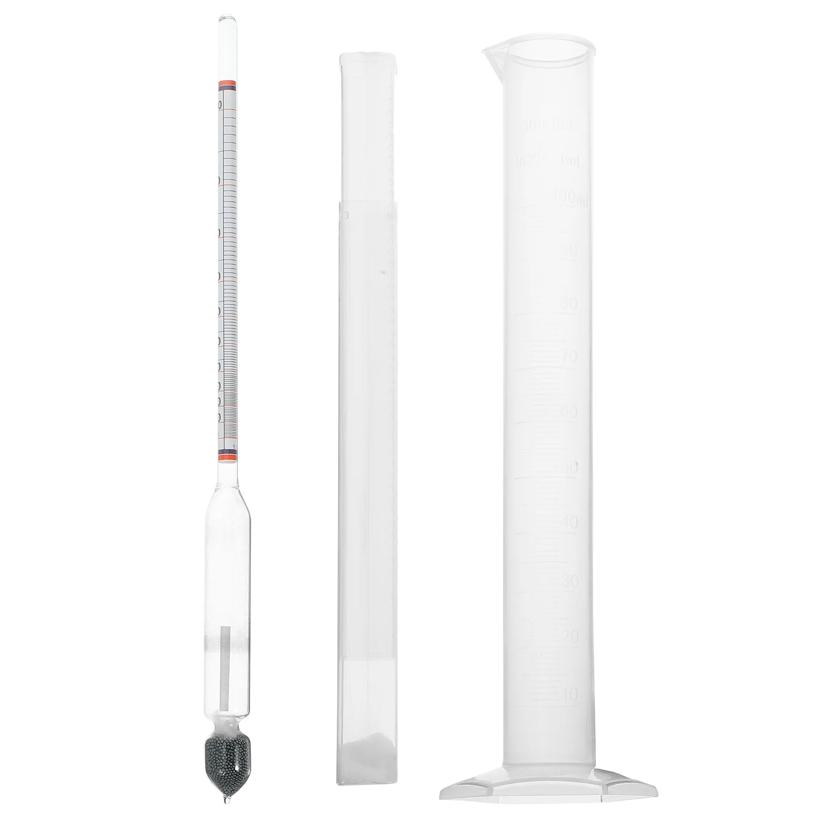 Alcohol Concentration Meter Scale Hydrometer for Mead Drink Measuring Cup Home Plastic Waterbottle