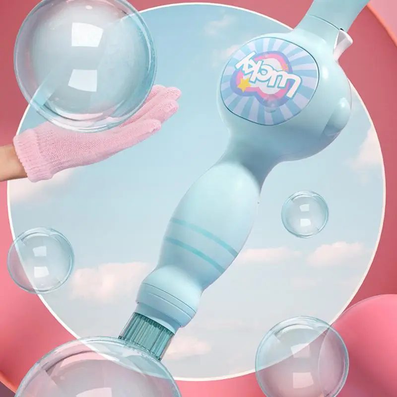 Bubble Wand Machine Electric Fog Bubble Maker with Vibrant Effect Portable Bubble Blower for Boys Girls Gifts Party Photo Props