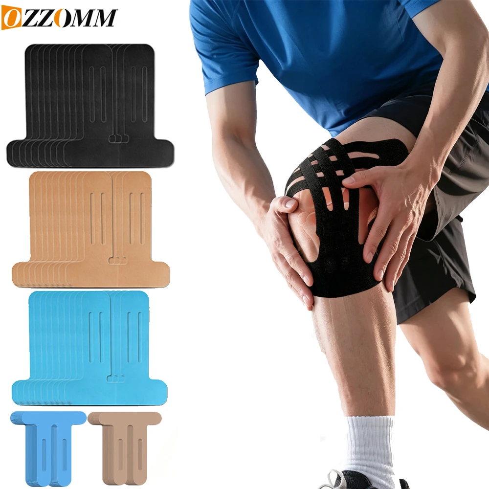 Precut Kinesiology Tape for Knees, Upgraded, 10 Pcs,Knee Support & Stability, Elastic, Breathable,Latex-Free Tape,Athletic Tape