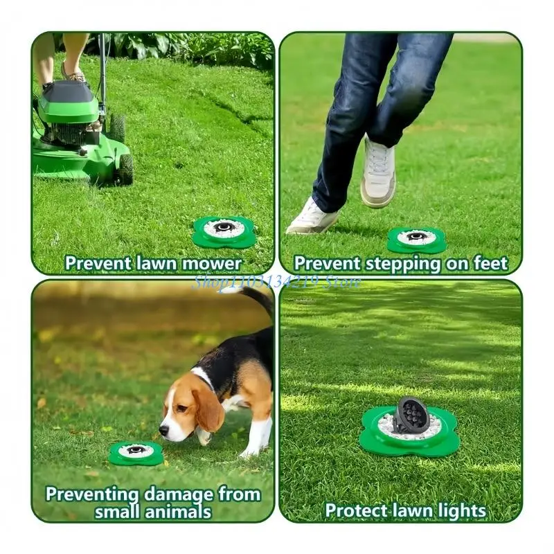 N5KC (1-Piece) Sprinkler Head Cover Protector Guard for In-Ground Irrigation, Anti-Crush for Mowers & Foot
