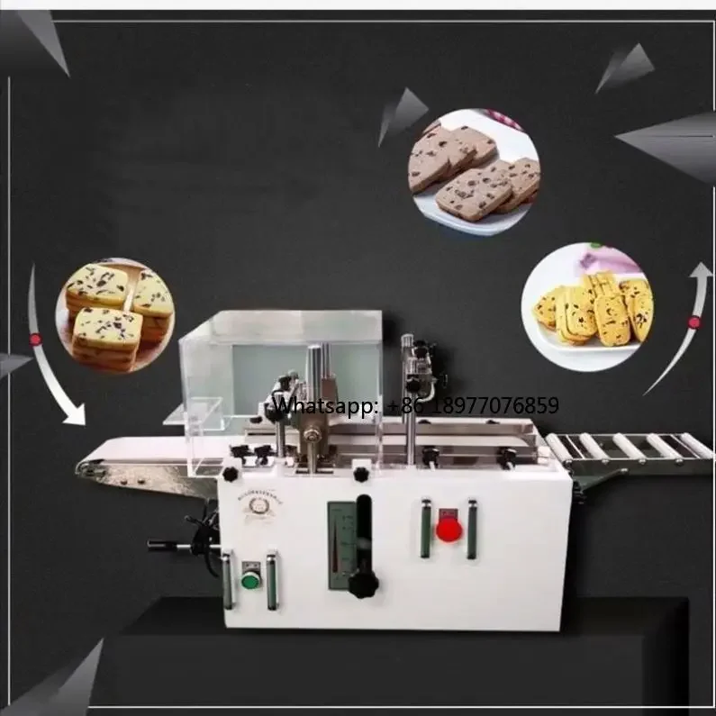 2026 Electric High Efficiency Food Cheese Cookie Dough Bread Stainless Steel Automatic Frozen Cranberry Slicing Biscuit Machine