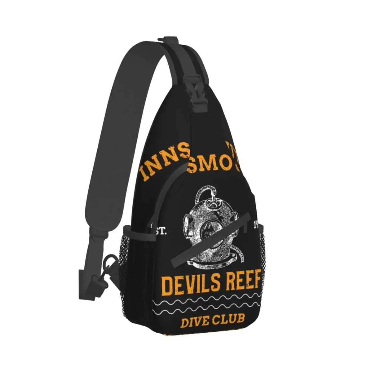 Dive Scuba Crossbody Bag Sports Innsmouth Devil Reef Dive Club Chest Bag Women Man Fashion Shoulder Backpacks Travel