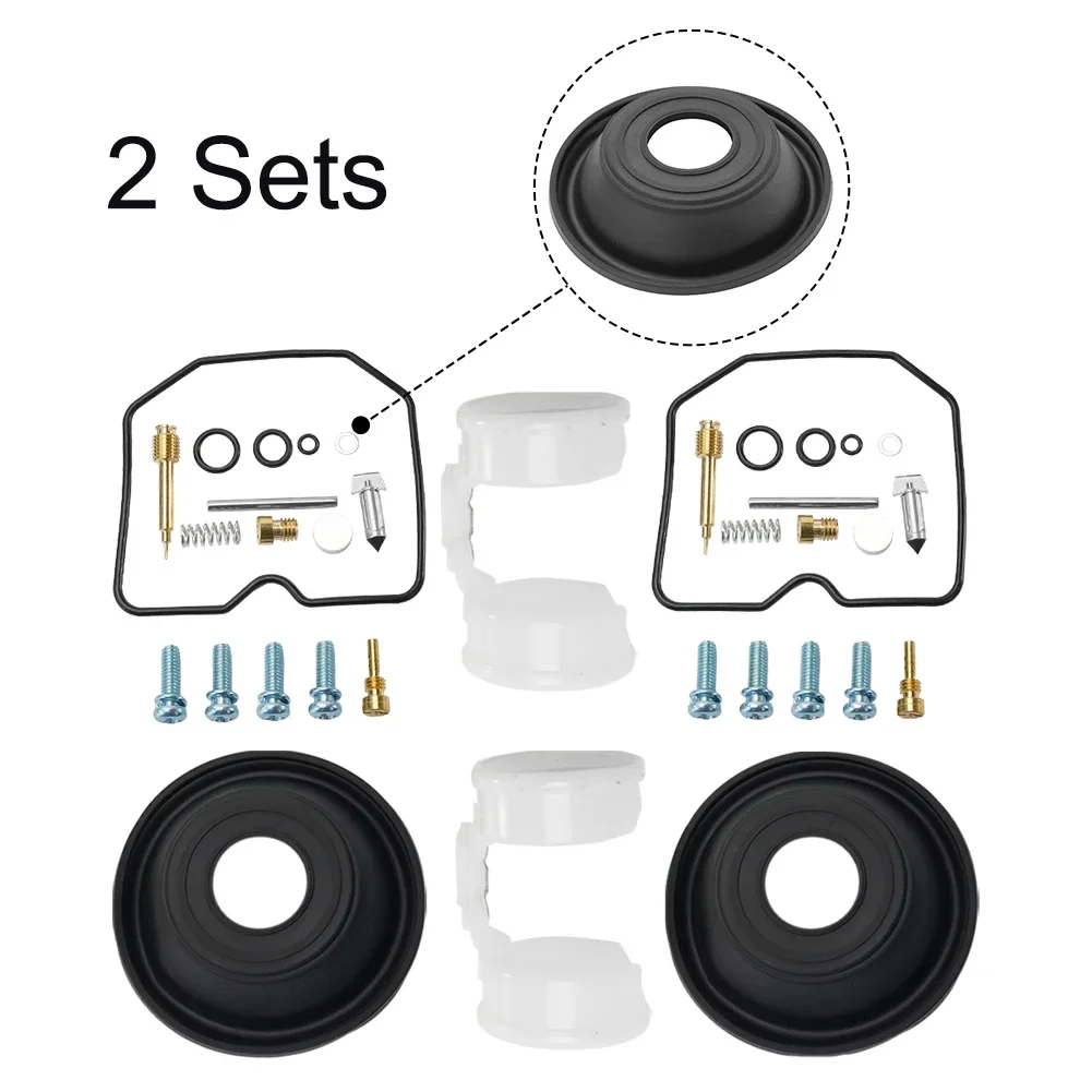 

2 Set Vehicle Carburetor Repair Kit Plunger Diaphragm Metal Rubber For KAWASAKI Vulcan 500 EN500 1991-1995 Engine Engine Parts