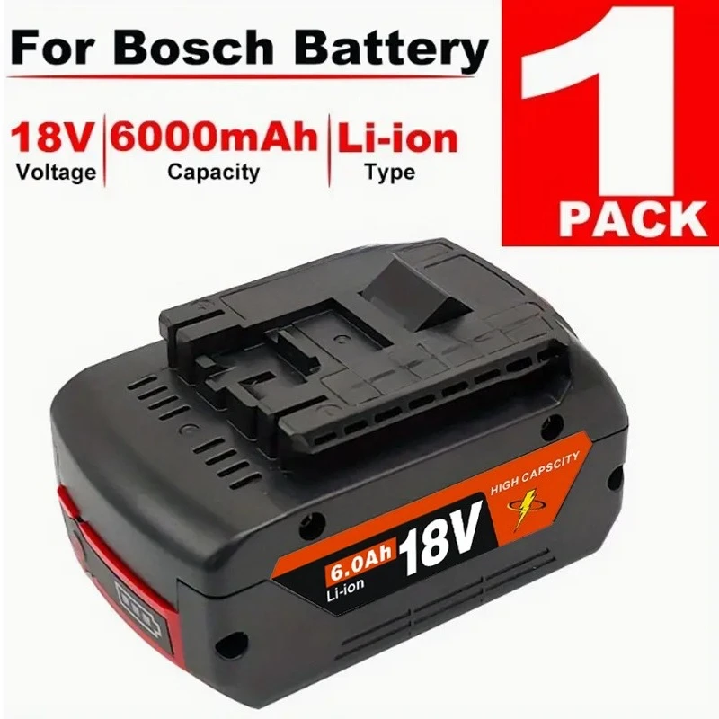 

Battery Replacement for Bosch Power Tools - High Capacity 6.0Ah (6000mAh) Lithium-Ion Premium Quality, Ideal for Home Renovation