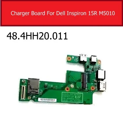 Papan port pengisi daya untuk Dell Inspiron 15R M5010 DC Port & LAN papan Ethernet USB Jack papan pengganti 48.4HH20.011