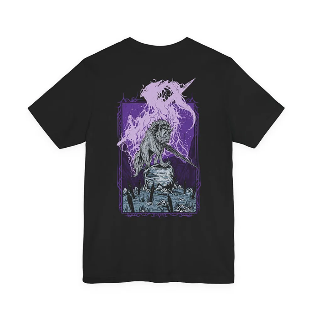 Wolf Knight Artorias The Abysswalker Gift T-shirt 0604 Dark Souls Graphic clothes Retro Bloodborne Game Tee US size Tops S-6XL