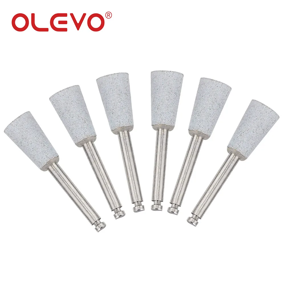 OLEVO 10/12 Pcs Dental Silicone Polishing Grinding Heads for Low-Speed Handpiece 2.35mm Teeth Polisher Odontologia Lab Tools