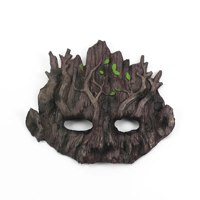 Halloween Horror Mask Reality Full Head Forest Sage Mask Cosplay Elf Elder Scary Mask Halloween Masquerade Fun Prop