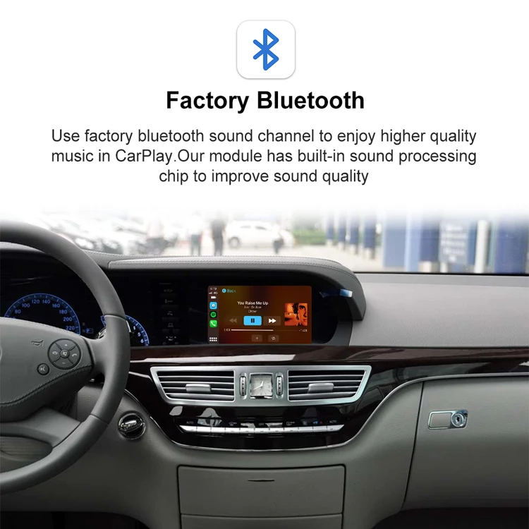 Joyeauto Wireless CarPlay Android Auto Adapter for Mercedes S-Class W221 (2006-2013) with AirPlay & Android Mirroring