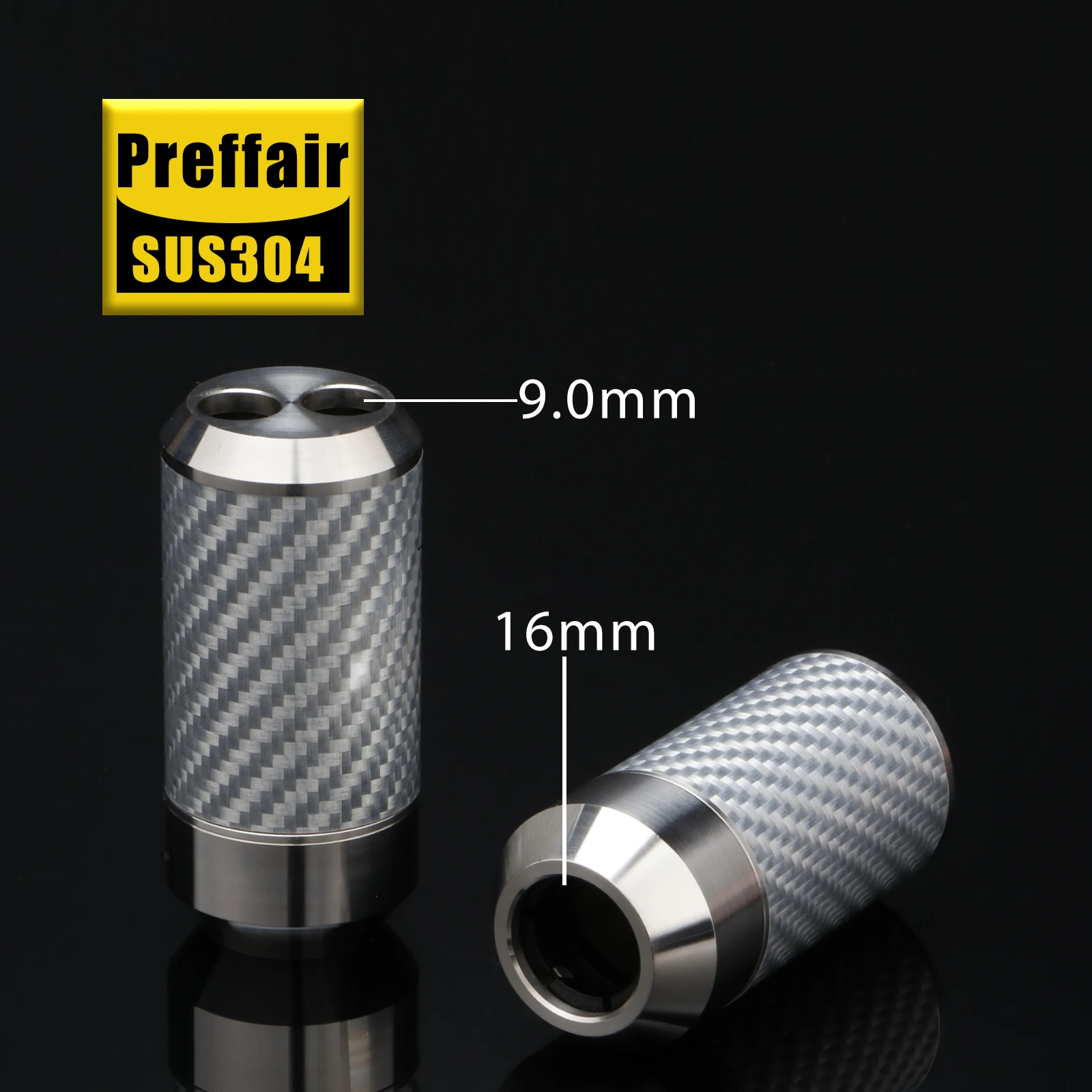 A1609L06 A1606L09 4Pcs Carbon fiber Speaker Cable Audio Cable Wire Pants Boot Y splitter 1 to 2 Speaker cable boot 16mm to 9mm