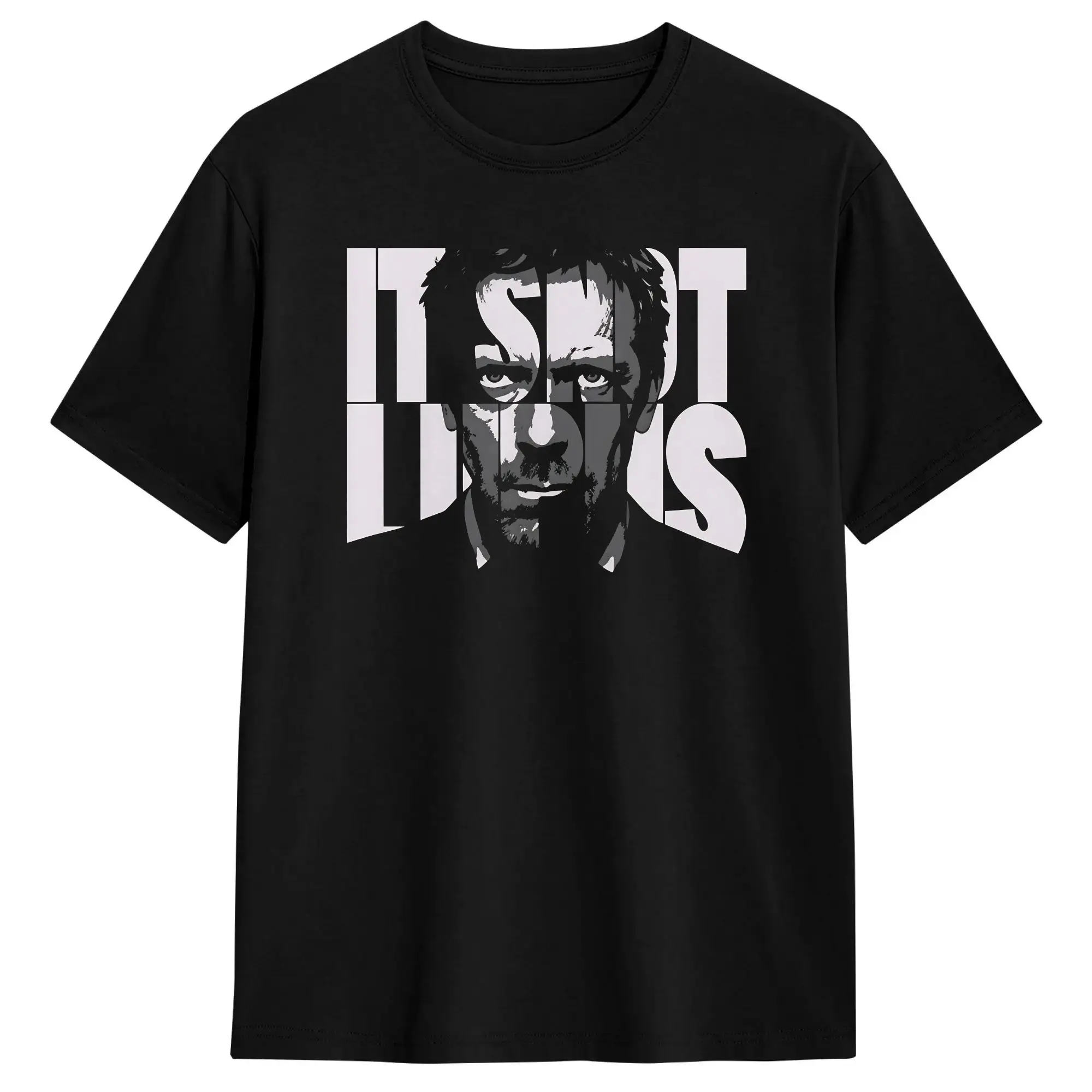 Dr Gregory House MD T-Shirt for Men  Casual 100% Cotton Tees Crew Neck Short Sleeve T Shirt Printed Tops