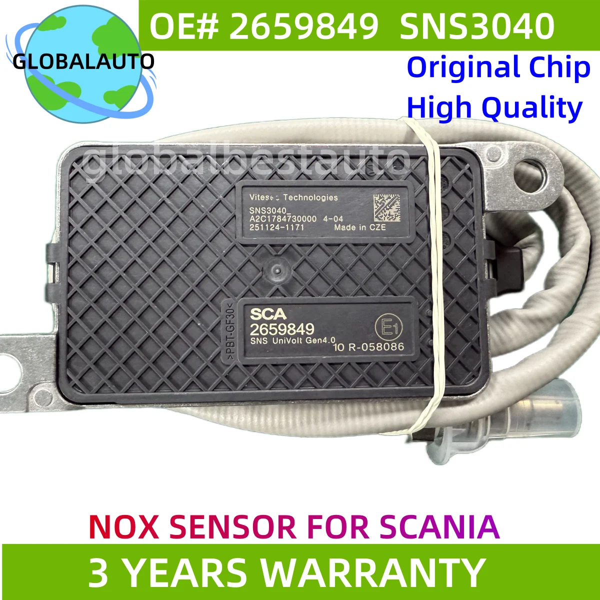 

OEM SNS3040 2659849 HighQuality forNGK Probe Nitrogen Oxide Sensor Nox Sensor For Scania 2294290 2064768 2247380 2296800