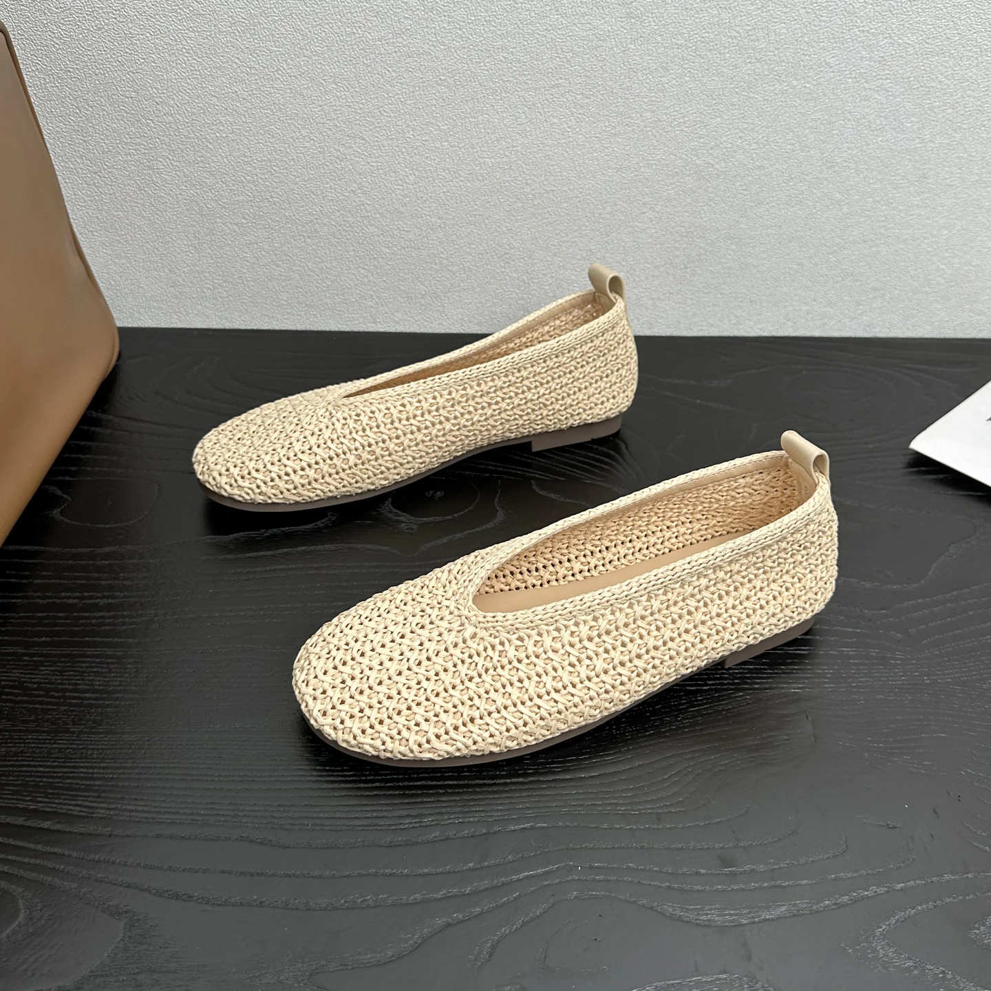 zapatillas-de-ballet-retro-para-mujer-nuevas-de-verano-tejidas-transpirables-de-malla-sin-cordones-de-corte-bajo-calza