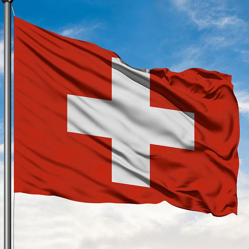 90X150cm Switzerland National Flag  Hanging Polyeste CH Swiss National  Suiza Banner