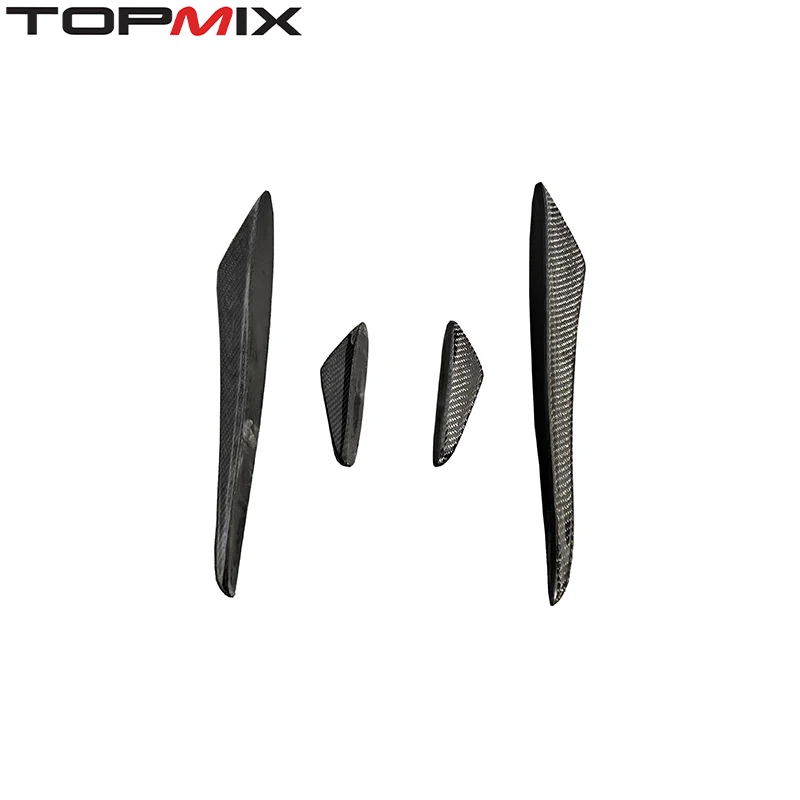 

Для Honda Civic Type R FL5 2022 года: карбоновый передний бампер-спойлер с воздуховодами (Air Knife)