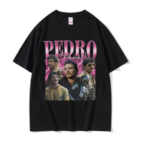 Vintage Pedro Pascal Movie Graphic T-Shirt Men's Women Harajuku Fashion Short Sleeve T-shirts High Quality Cotton Tee Shirt Tops