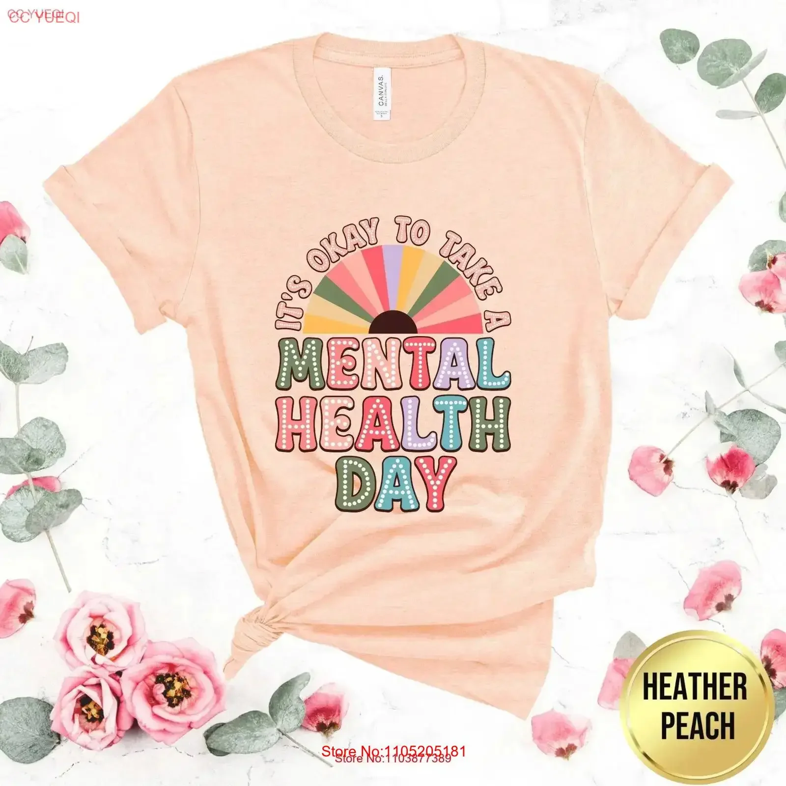 Social Worker EmpowermenT T Shirt It's Okay to Take a Mental Health Day Awareness Wellness vintage Washed Stretched