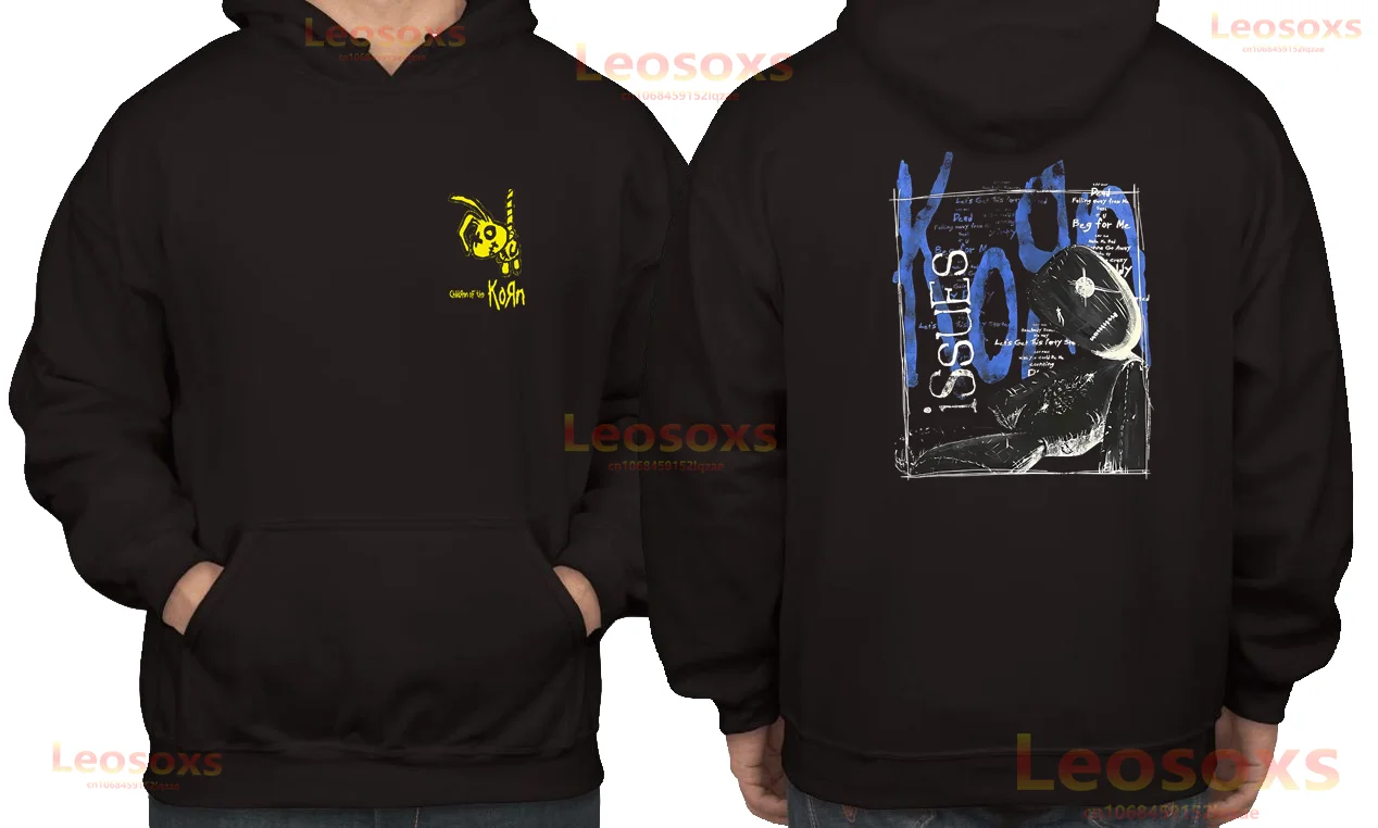 New Korn Follow The Leader Walkman Polyester Hoodie Men's Metal Goth Rock Band Women's Fashion Retro Long Sleeve