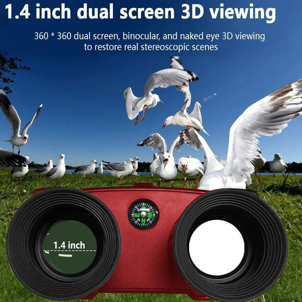 New DT99 300M Infrared Binoculars Night Vision 2.5K UHD 48M Pixels 8X Zoom Digital 3D Head-mounted Telescope for Hunting Camping