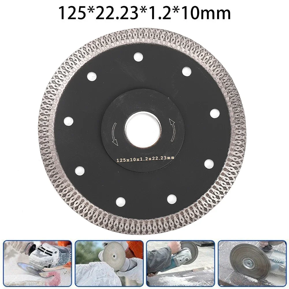 105 MM/115 MM/125 MM Turbo Diamant Sägeblatt Granit Marmor Trennscheibe Fliesen Keramik 3 Größe Winkel schleifer Schneiden Klingen