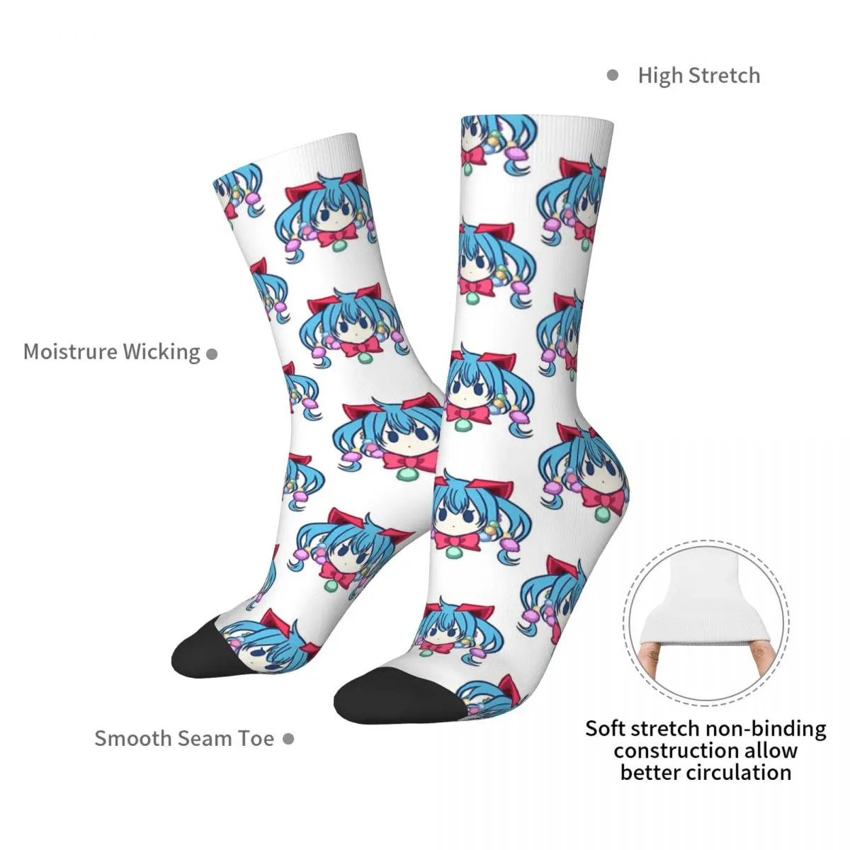 Project Sekai Emu Otori Wonderlands X Showtime Miku Men Women Socks Cycling Novelty Spring Summer Autumn Winter Stockings Gift