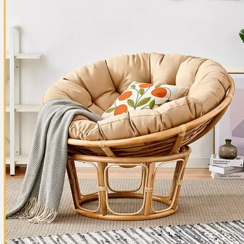 Swing Hanging Basket Seat Round Filling Cushion Rattan Chair Pad Garden Basket Indoor Outdoor Relax Sofa Cushion(Without Chair)