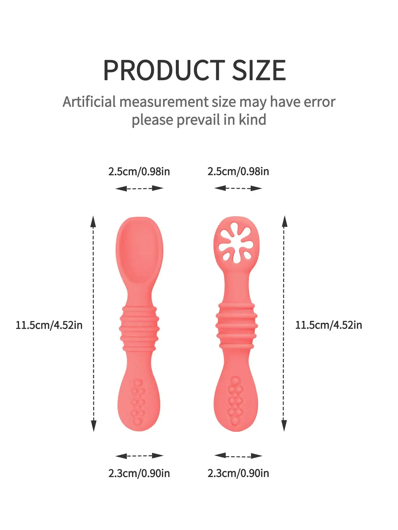 2 pezzi cucchiaio appiccicoso in silicone per bambini apprendimento cucchiaio di colore solido autoalimentato cucchiaio di alimentazione in silicone morbido sicuro con foro porridge di riso