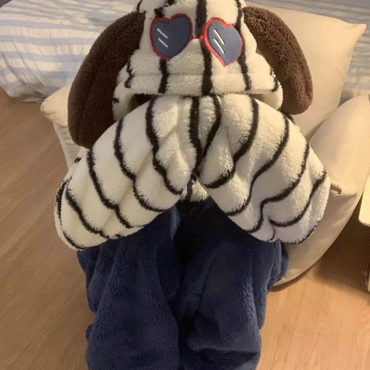 Женские пижамы-комбинезоны Artoon Snoopy, длинная полоска для девочек, большие размеры, утепленная теплая домашняя одежда для подростков и взрослых