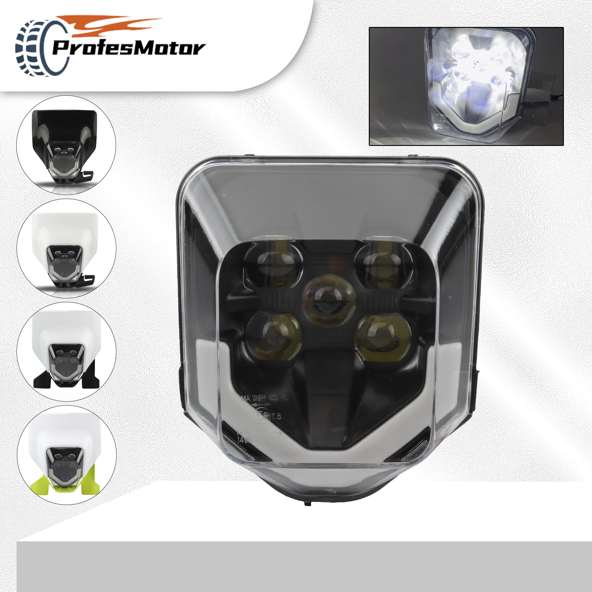 Faro LED para motocicleta Husqvarna, mecha FE TE FC TC 125 250 300 350 450 Enduro Motocross, faro para moto de cross, piezas modificadas