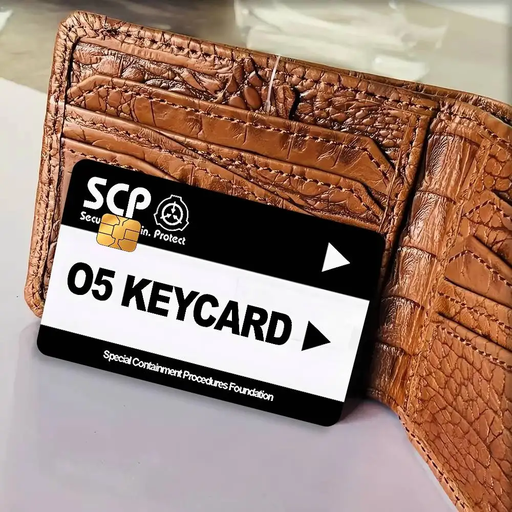 SCP Foundation level5   Credit Card Public Transportation Cards Protective Sticker Waterproof Card Face Decoration