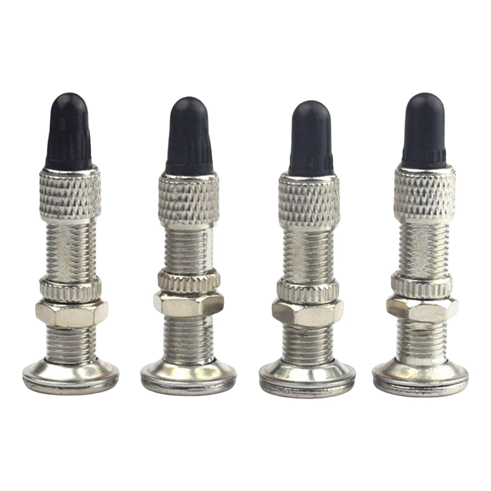 4Pcs Bicycle Tubeless Valve Zinc Alloy Woods English Valves Mountain Bike Dunlop Valve Core Cycling Replacement Parts