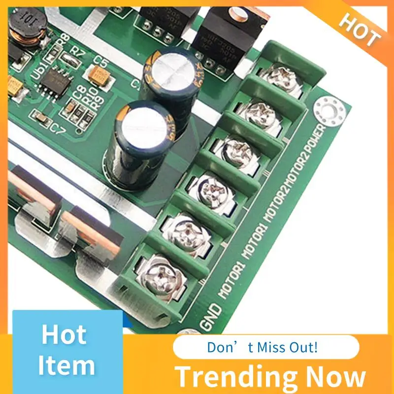 Placa de módulo de driver de motor duplo AB08-H Bridge DC PWM Placa de driver de motor com chip de driver MOSFET MOSFET IRF3205 3-36V 10A