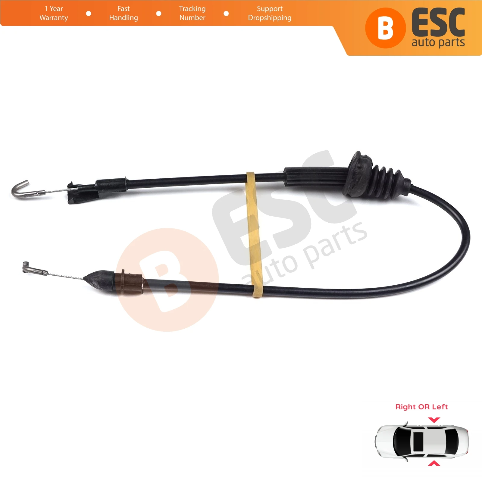 

ESC Auto Parts EDP196 Inner Door Lock Latch Bowden Cable Rear 1J4839085J For VW Golf Jetta MK4 Bora Fast Shipment Made in Turkey